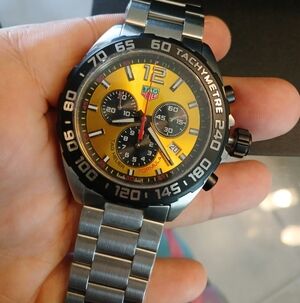 Tag Heuer Formula 1 Yellow and Black Chronograph SHIPS THE NEXT DAY ( 5 PHOTOS )